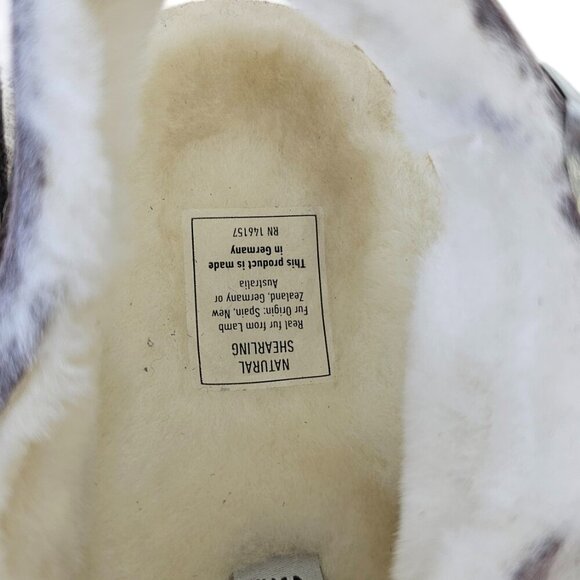 Birkenstock Womens Milano Suede Shearling Sandals, Faded Purple, Narrow, 37/6 - Picture 9 of 9